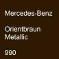 Preview: Mercedes-Benz, Orientbraun Metallic, 990.